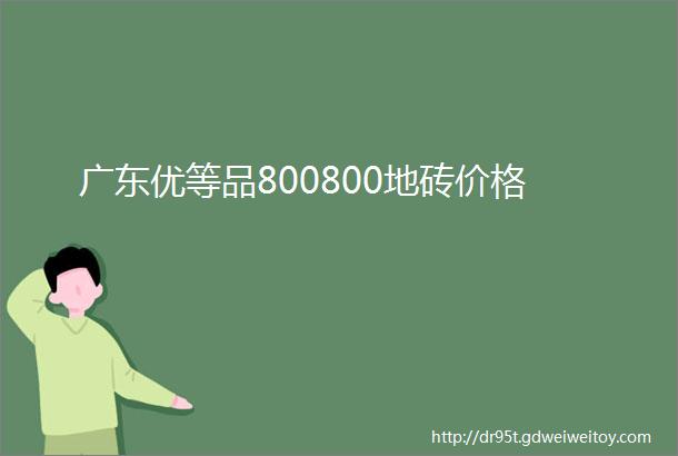广东优等品800800地砖价格
